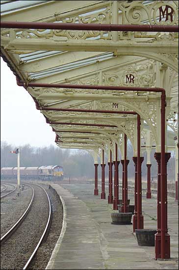 Line of columns, Hellifield Station, Yorkshire, December 1st, 2004