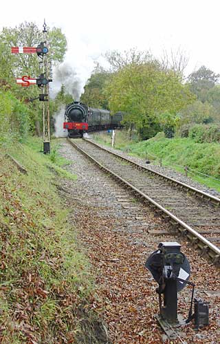 Tracks on the Kent & East Sussex Railway, Tenterden; October 31st, 2004