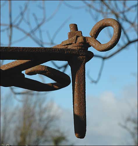 Rusty spike, Farmcote, Gloucestershire, January 2nd, 2005