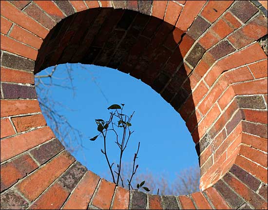 Hole in a wall, Great Malvern, January 23rd, 2005